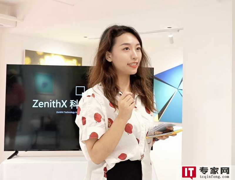 ZenithX联合创始人子兮进行导览